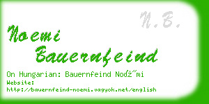 noemi bauernfeind business card
